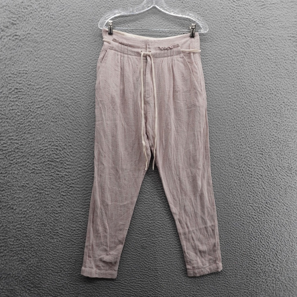 Free People Light At Sunrise Pants Womens‎ Size 2 Pink Cotton High Rise Boho